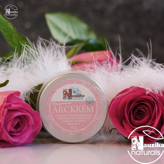 Arckrém Rózsavizes Hyaluronsavas Csipkebogyóolajos 50 ml